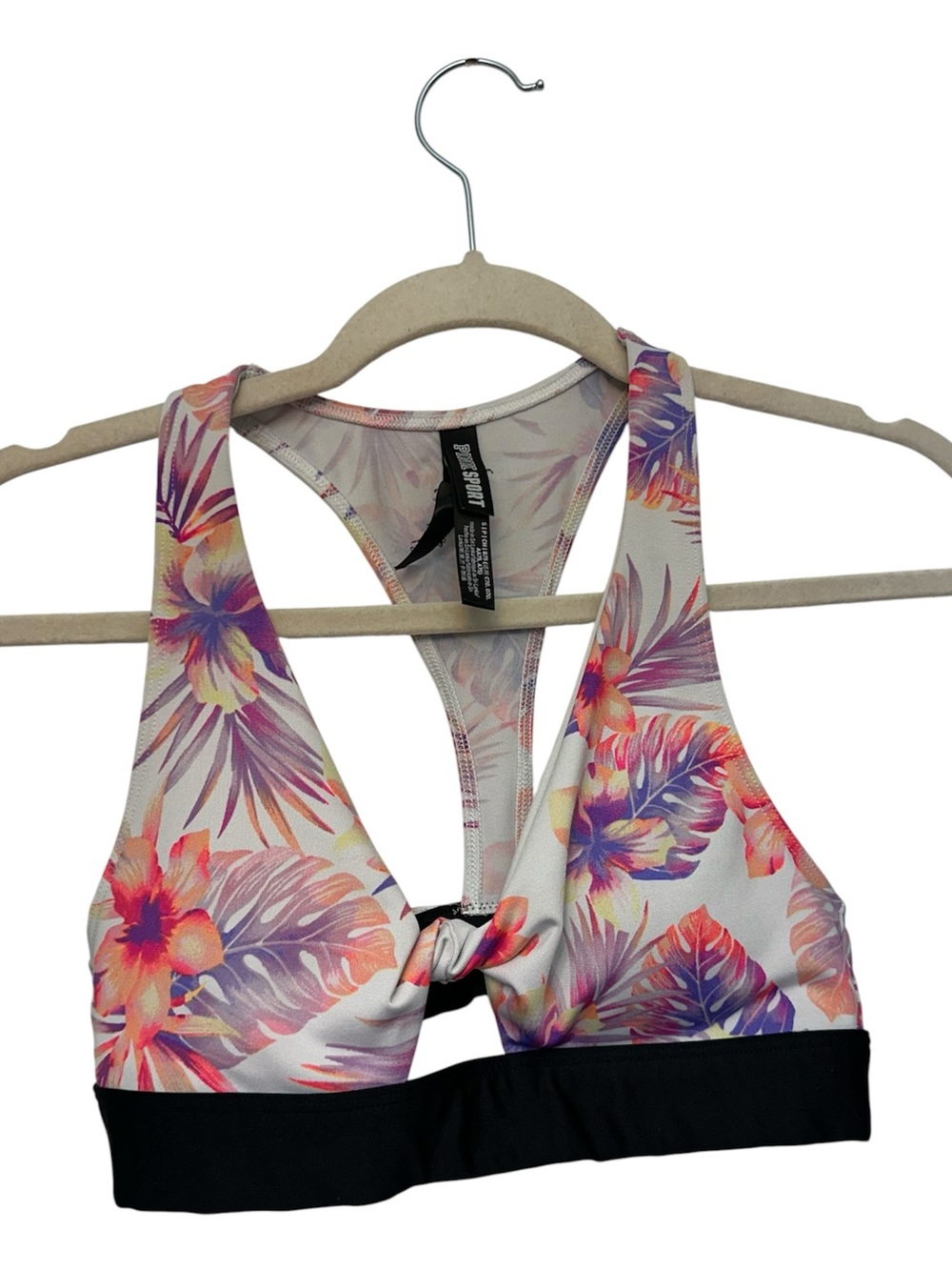 Small Victoria’s Secret PINK sports bra - floral‎ pattern